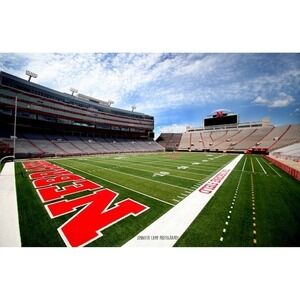 Nebraska Husker Memorial Stadium Wall Art, Home Decor Photography Size 5x7
